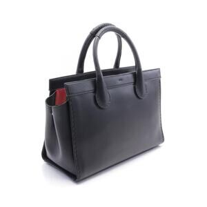 Chloe bag leather GRAND black tote EDITH